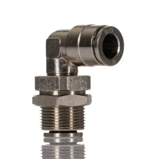 Norgren PNEUFIT 10 Series Straight Threaded Adaptor, Push In 8 mm to Push In 8 mm, Threaded-to-Tube Connection Style, - 100490800 product image