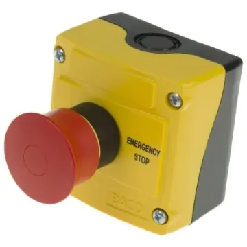 BACO LBX1 Series Pull Release Emergency Stop Push Button, Surface Mount, 2NC, IP66 - LBX15302 product image