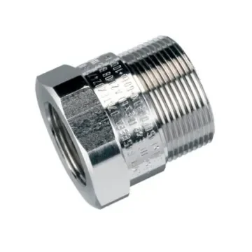 Thomas & Betts Reducer, Hose Adapter, 50mm Nominal Size, M50, Nickel Plated Brass, Metallic - 7TCA297130R0309 product image