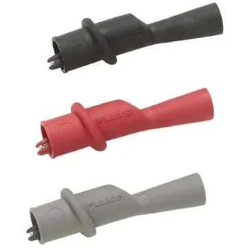 Fluke Crocodile Clip 2 mm Connection, Nickel-Plated Steel Contact, 10A, Black, Grey, Red - AC120 product image