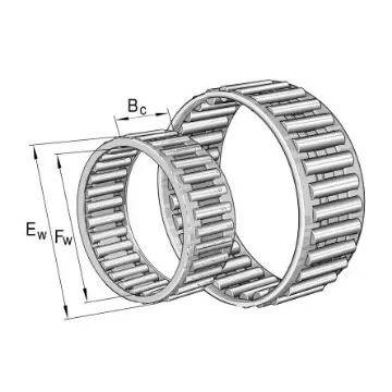 INA K52X57X12-A/0-7 52mm I.D Needle Roller Bearing, 57mm O.D product image