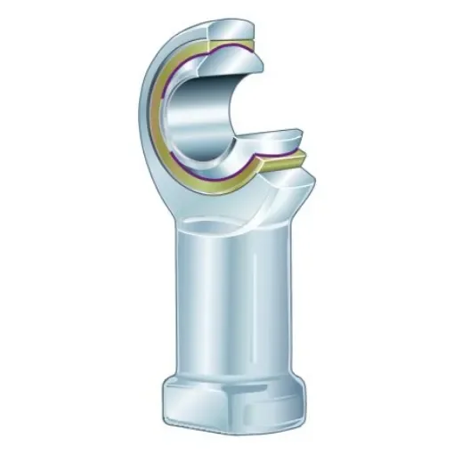 INA M20 x 1.5 Female Steel Rod End, 20mm Bore, 102mm Long, Metric Thread Standard - GIKR20-PW product image