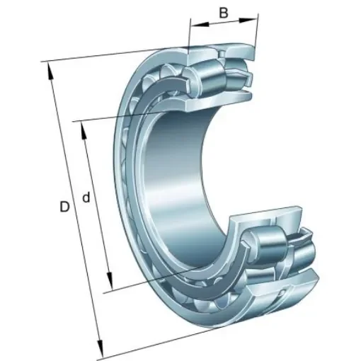 FAG 22217-E1-XL-K 85mm I.D Spherical Roller Bearing, 150mm O.D product image