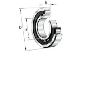 FAG NU2211-E-XL-TVP2 55mm I.D Cylindrical Roller Bearing, 100mm O.D product image