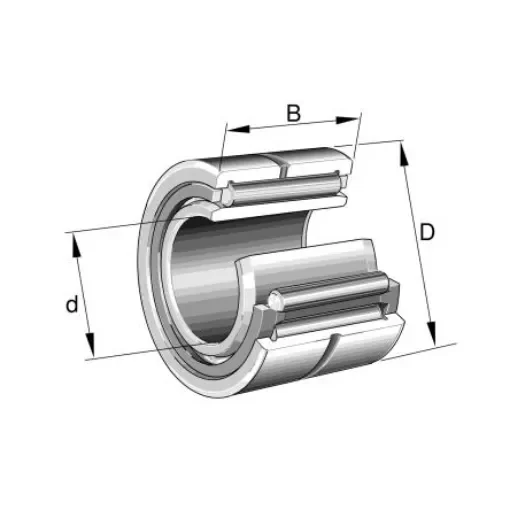 INA NA49/32-XL 32mm I.D Needle Roller Bearing, 52mm O.D product image