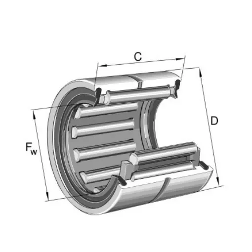 INA RNA4910-2RSR-XL 58mm I.D Needle Roller Bearing, 72mm O.D product image