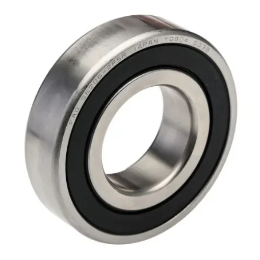 FAG S6206-2RSR-HLC Single Row Deep Groove Ball Bearing- Both Sides Sealed 30mm I.D, 62mm O.D product image