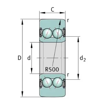 Track Roller Track Roller LR5306-2HRS-TVH-XL, 30mm ID, 80mm OD product image