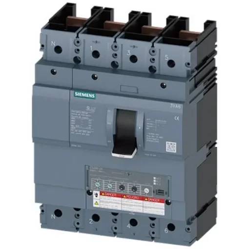 Siemens, SENTRON MCCB Molded Case Circuit Breaker 4P 250A, Breaking Capacity 65 kA, Fixed Mount - 3VA6325-6HM41-2AA0 product image