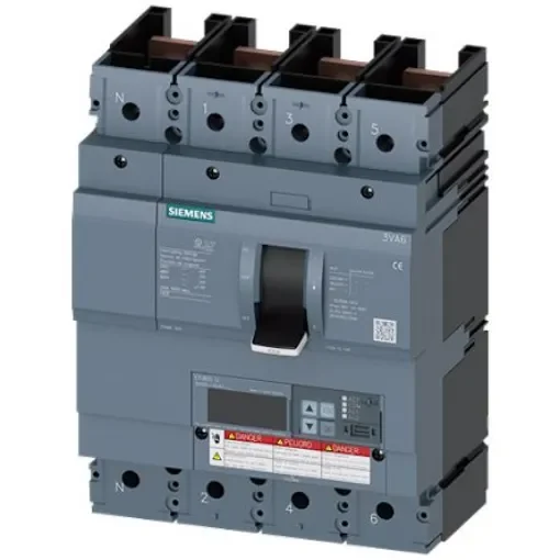 Siemens, SENTRON MCCB Molded Case Circuit Breaker 4P 250A, Breaking Capacity 65 kA, Fixed Mount - 3VA6325-6KL41-0AA0 product image