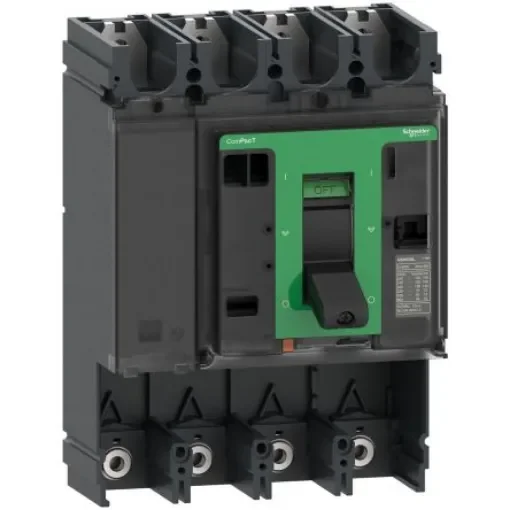 Schneider Electric, ComPacT MCCB 4P 630A, Breaking Capacity 85 kA, Fixed Mount - C63F4 product image