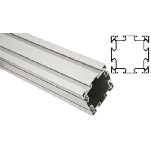 FlexLink Silver Aluminium Profile Strut, 88 x 88 mm, 11mm Groove, 3000mm Length, Series XC - XCBL 3X88 product image