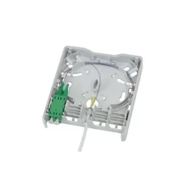 HellermannTyton Connectivity FWOA Series, Fibre 4 Way LC Wall Outlet,With Shielded Shield Type - FWOA-AXW22-010/WH product image