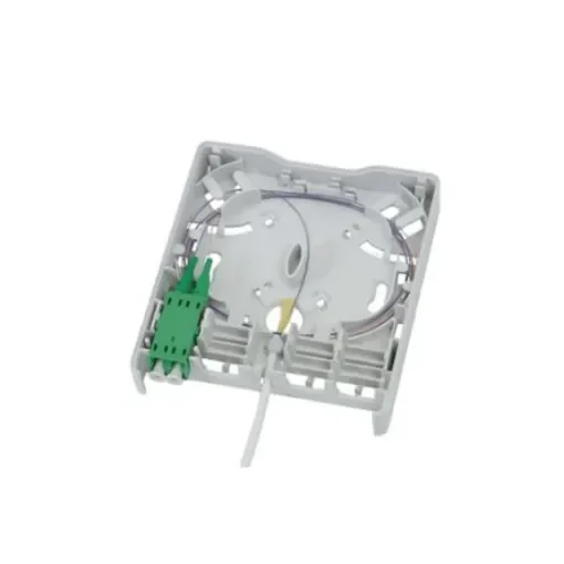 HellermannTyton Connectivity FWOA Series, Fibre 4 Way LC Wall Outlet,With Shielded Shield Type - FWOA-AXW22-010/WH product image