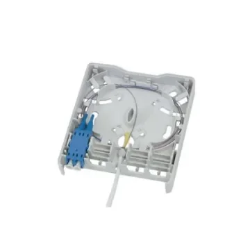 HellermannTyton Connectivity FWOA Series, Fibre 4 Way LC Wall Outlet,With Shielded Shield Type - FWOA-LXW22-010/WH product image