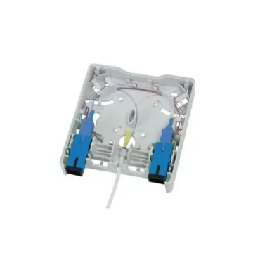 HellermannTyton Connectivity FWOA Series, Fibre 2 Way SC Wall Outlet,With Shielded Shield Type - FWOA-SSW22-010/WH product image