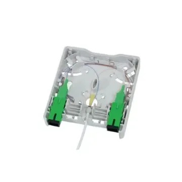 HellermannTyton Connectivity FWOA Series, Fibre 2 Way SC Wall Outlet,With Shielded Shield Type - FWOA-VVW22-010/WH product image