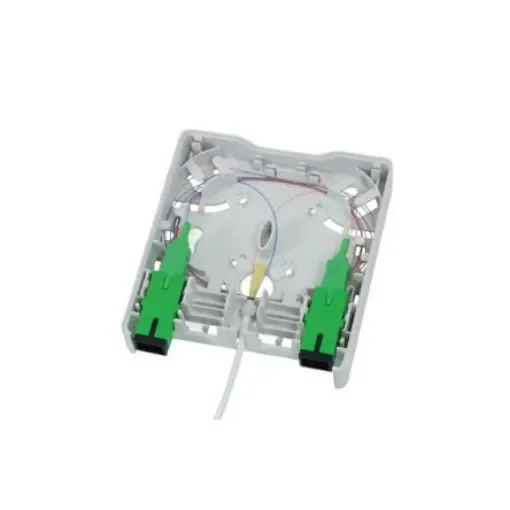 HellermannTyton Connectivity FWOA Series, Fibre 2 Way SC Wall Outlet,With Shielded Shield Type - FWOA-VVW22-010/WH product image