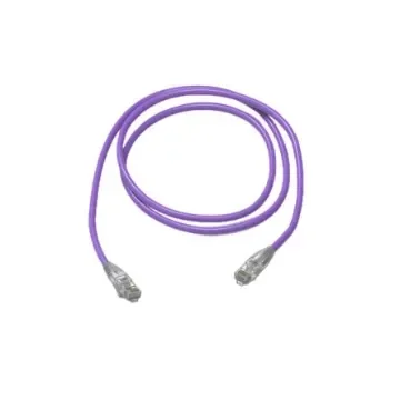 HellermannTyton Connectivity, 60m Cat6, Purple RJ45 to RJ45, Unshielded, Terminated - RJ45NGB-60.0M-S-LS/VI-CCA product image