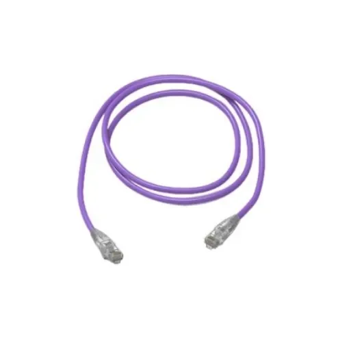 HellermannTyton Connectivity, 80m Cat6, Purple RJ45 to RJ45, Unshielded, Terminated - RJ45NGB-80.0M-S-LS/VI-CCA product image