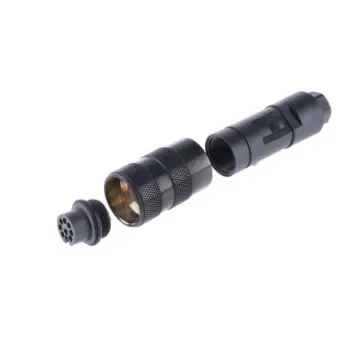 binder Circular Connector, 8 Contacts, Cable Mount, M16 Connector, Plug, Female, IP67, 723 Series - 09-0172-25-08 product image