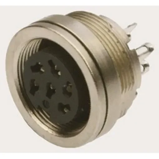 binder Circular Connector, 24 Contacts, Panel Mount, M16 Connector, Socket, Female, IP67, 723 Series - 09-0498-00-24 product image