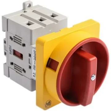 Allen Bradley 3P Pole Panel Mount Isolator Switch - 32A Maximum Current, 15kW Power Rating, IP65 - 194E-E32-1753-6N product image