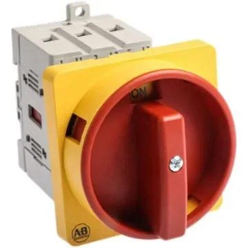 Allen Bradley 3P Pole DIN Rail Isolator Switch - 32A Maximum Current, 15kW Power Rating, IP66 - 194E-A32-1753-6N product image