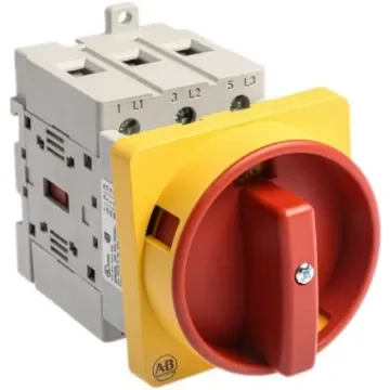 Allen Bradley 3P Pole Isolator Switch - 63A Maximum Current, 22kW Power Rating, IP66 - 194E-A63-1753-6N product image
