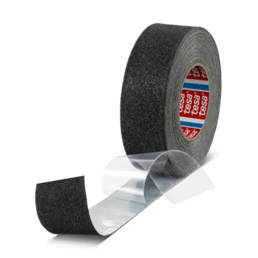 Tesa 60955 Black Aluminium Foil 18m Adhesive Anti-slip Tape, 0.75mm Thickness - 60955-00000-00 product image