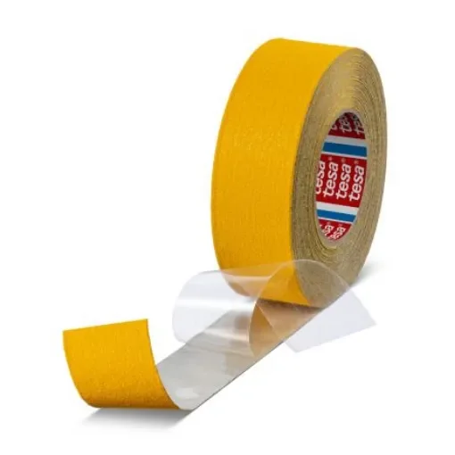 Tesa 60955 Yellow Aluminium Foil 18m Adhesive Anti-slip Tape, 0.75mm Thickness - 60955-00000-01 product image