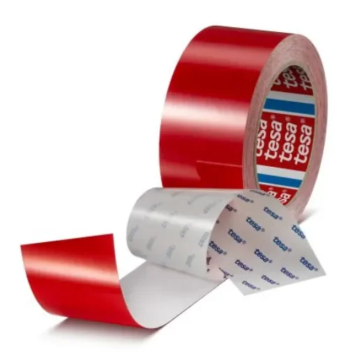 Tesa 60960 Red PET Film 20m Floor Tape, 0.175mm Thickness - 60960-00003-00 product image