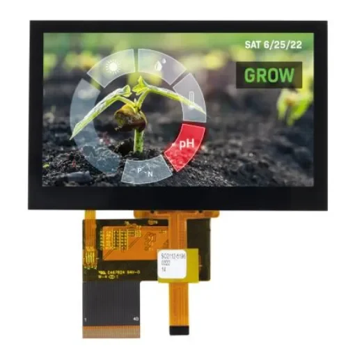NEWHAVEN DISPLAY INTERNATIONAL NHD-4.3-480272EF-ASXP-CTP IPS TFT LCD Colour Display / Touch Screen, 4.3in, 480 x product image