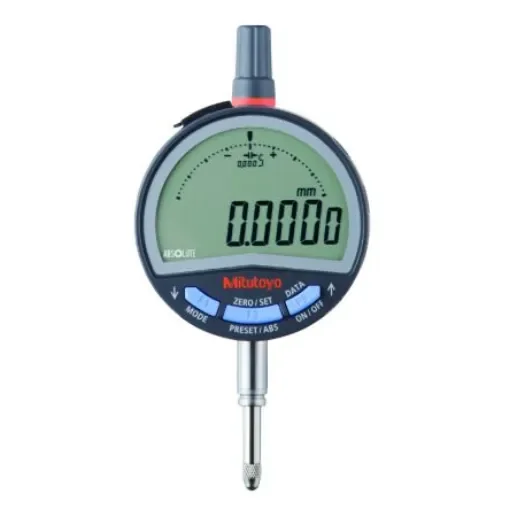 Mitutoyo 543-700BMetric Plunger Digital Indicator, 12.7 mm Measurement Range, 0.0005mm/0.001mm/0.01mm Resolution , H product image