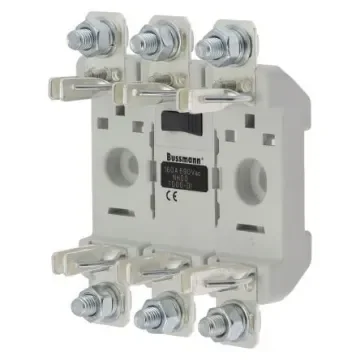160A Fuse Holder for 51.6 x 97 x 120mm Fuse, 3P, 690V ac - TD00-DI Triple Integral Base NH00 CE product image