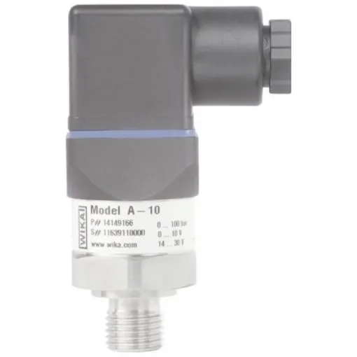 WIKA A-10 Series Pressure Sensor, 0bar Min, 25bar Max, Absolute, Gauge, Vacuum Reading - 13129792 product image