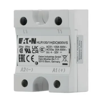 HLR Series Solid State Relay, 100 A Load, Chassis Mount, 660 V ac Load, 32 V dc Control - 360055 HLR100/1H(DC)600V/S product image
