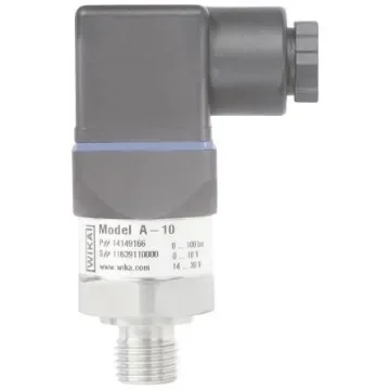 WIKA A-10 Series Pressure Sensor, 0bar Min, 4bar Max, Absolute, Gauge, Vacuum Reading - 46835855 product image