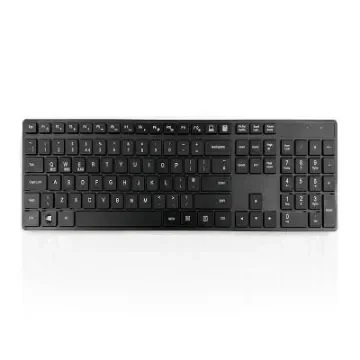 Ceratech 301BLACK Wired USB Slimline Keyboard, QWERTY, Black - KYBAC301-UBLK-IT product image