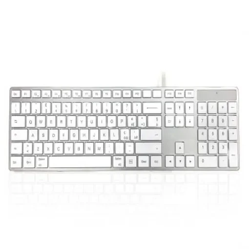Ceratech 301C MAC Wired USB Mac Keyboard, QWERTY, White - KYBAC301-UCMC-IT product image