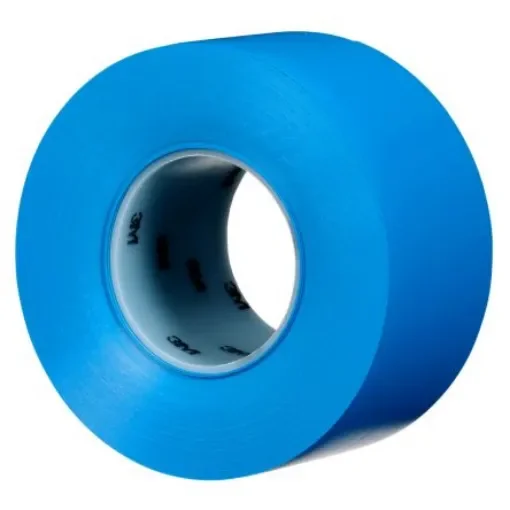 3M 971 Blue Vinyl 32.9m Floor Tape, 0.43mm Thickness - 7100253517 product image