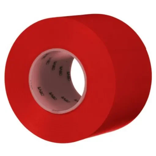 3M 971 Red Vinyl 32.9m Floor Tape, 0.43mm Thickness - 7100259700 product image
