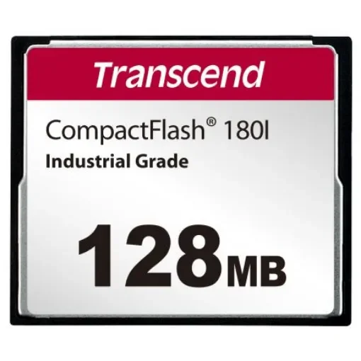 Transcend CF180I CompactFlash Industrial 128 MB SLC Compact Flash Card - TS128MCF180I product image