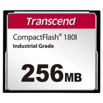 Transcend CF180I CompactFlash Industrial 256 MB SLC Compact Flash Card - TS256MCF180I product image
