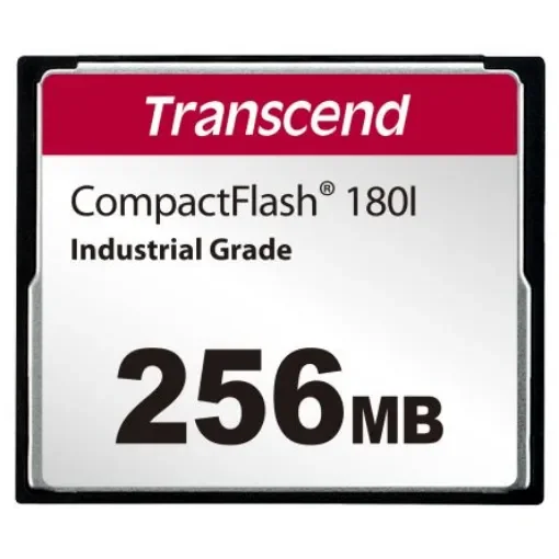 Transcend CF180I CompactFlash Industrial 256 MB SLC Compact Flash Card - TS256MCF180I product image