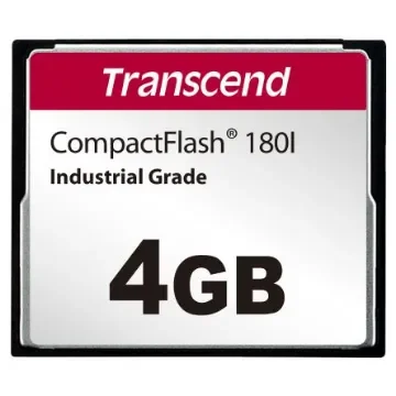 Transcend CF180I CompactFlash Industrial 4 GB SLC Compact Flash Card - TS4GCF180I product image