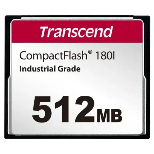 Transcend CF180I CompactFlash Industrial 512 MB SLC Compact Flash Card - TS512MCF180I product image