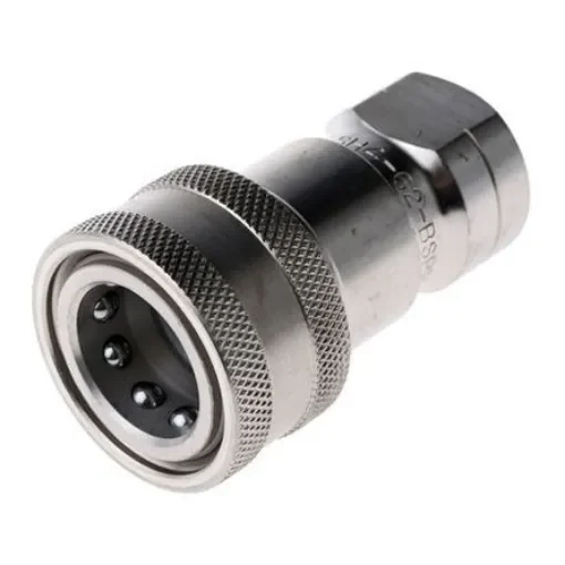 Parker Stainless Steel Female Hydraulic Quick Connect Coupling, G 1/8 Female - SH1-62-BSPP product image