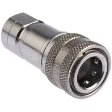 Parker Stainless Steel Female Hydraulic Quick Connect Coupling, G 1/4 Female - SH2-62-BSPP product image