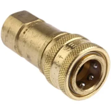 Parker Brass Female Hydraulic Quick Connect Coupling, G 1/4 Female - BH2-60-BSPP product image